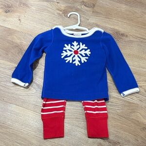 Hanna Andersson Blue and Red Kids Pajama Set